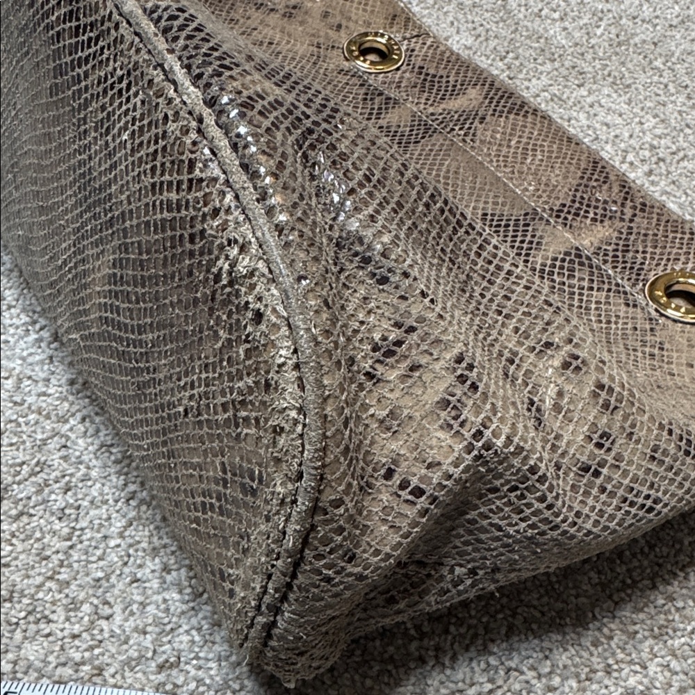 Michael Kors | Jet Set Python Snakeskin Print Lea… - image 13